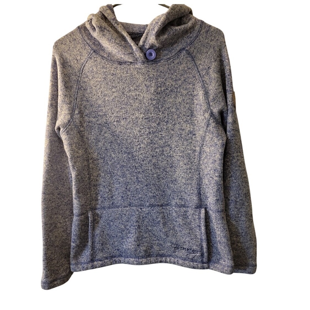 Browning Women's Blue Purple Heathered Fleece Hoodie Sweatshirt Size M